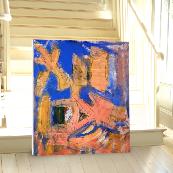 Cobalt blue paintings deals