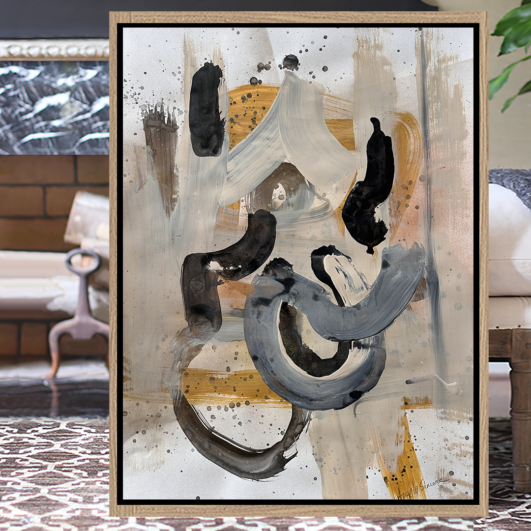 Angela Simeone nashville artist abstract art painting artist Nashville interiors interior design designer paper painting watercolor paper nashville artist art original art frameable art paper paintings