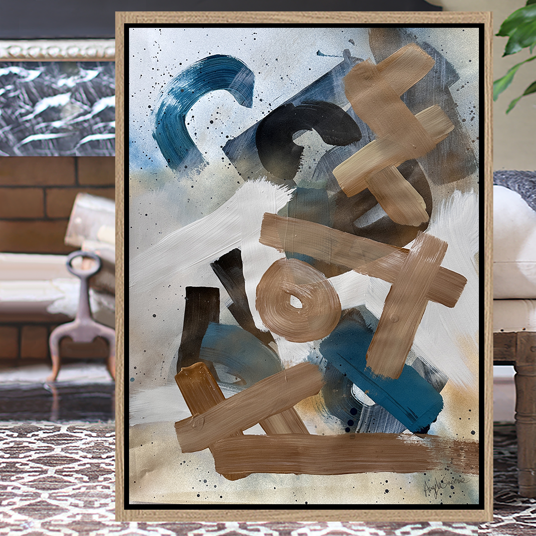 emerald gold painting green painting Angela Simeone nashville artist abstract art painting artist Nashville interiors interior design designer paper painting watercolor paper nashville artist art original art frameable art paper paintings