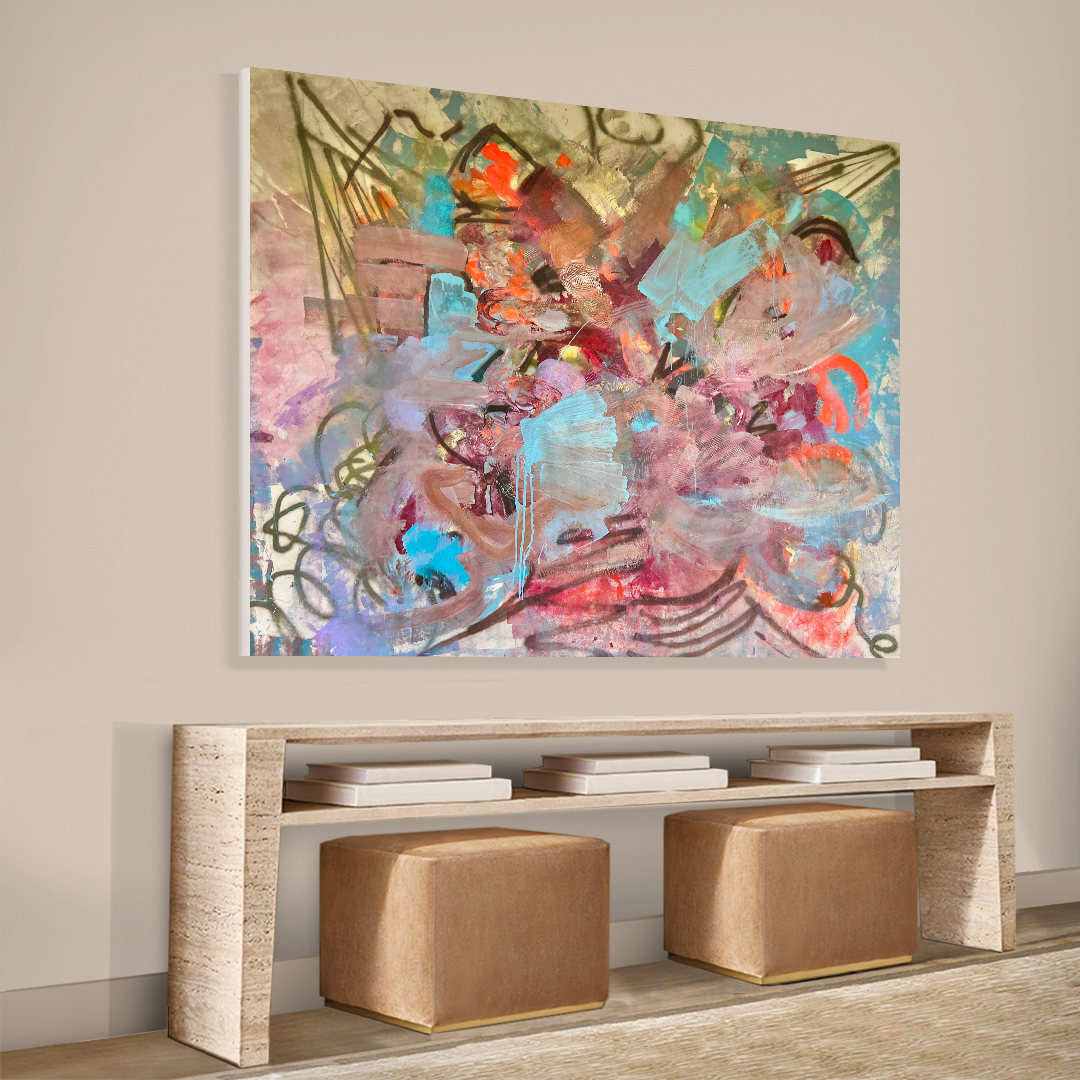 Angela Simeone abstract art painting artist Nashville interiors interior design designer wallpaper wallpapers nashville artist art scandinavian bohemian traditional transitional contemporary modern design interiors