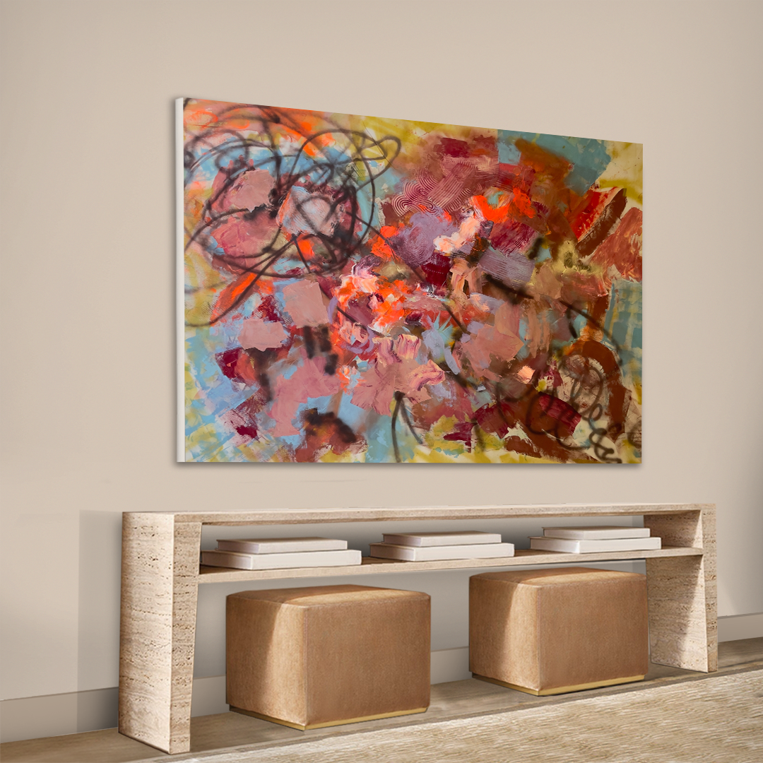 Angela Simeone abstract art painting artist Nashville interiors interior design designer wallpaper wallpapers nashville artist art scandinavian bohemian traditional transitional contemporary modern design interiors