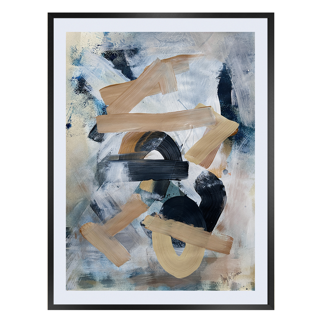 emerald gold painting green painting Angela Simeone nashville artist abstract art painting artist Nashville interiors interior design designer paper painting watercolor paper nashville artist art original art frameable art paper paintings